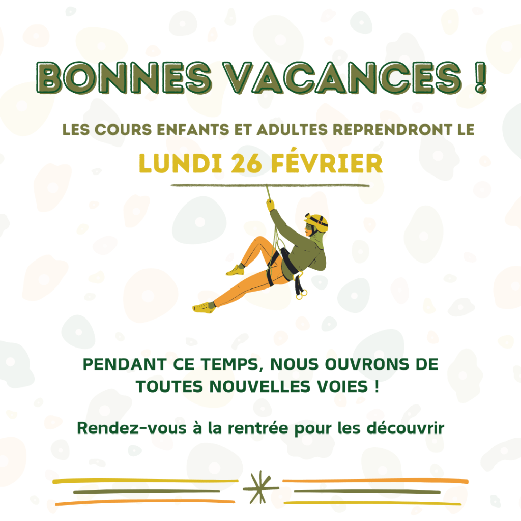 Vacances d’Hiver !